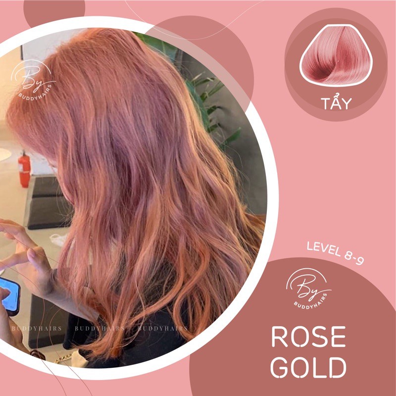 Thuốc nhuộm tóc Rose gold