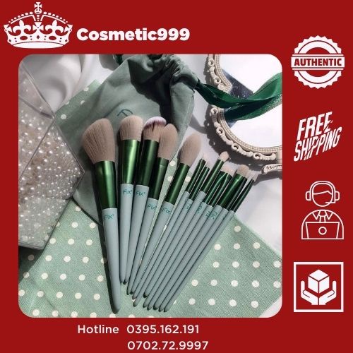bộ cọ 13 cây  fix lông mềm makeup cá nhân siêu xinh-cosmetic999