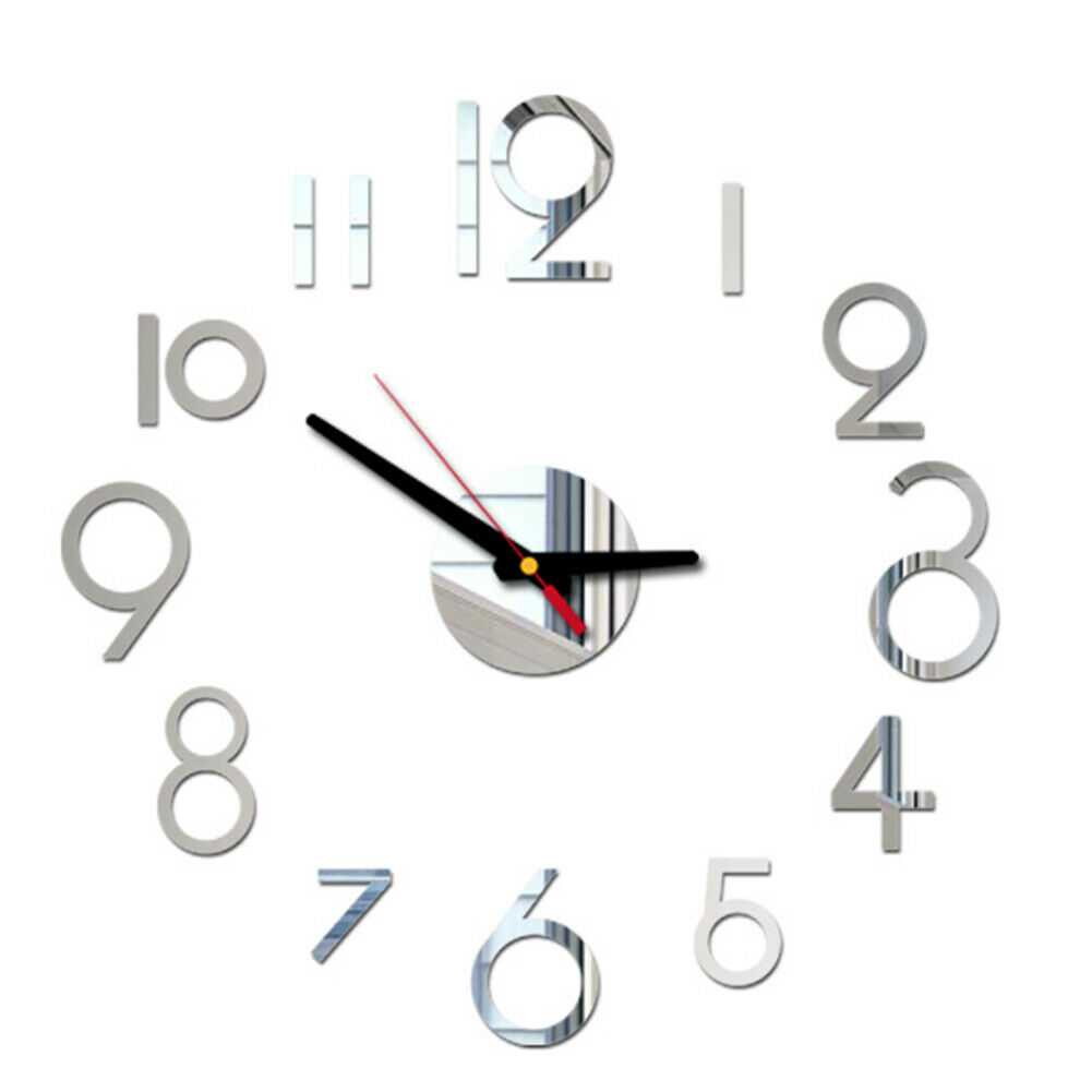 Set đồng hồ gương acrylic cỡ lớn đơn giản sáng tạo gắn tạo