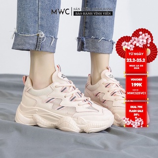 Giày Thể Thao Nữ Thời Trang MWC Đế Cao Chất Liệu Da Tổng Hợp Kiểu Dáng Trẻ Trung Năng Động NUTT- 0316