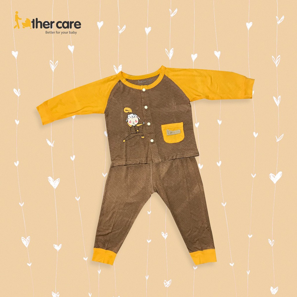Bộ Quần Áo sơ sinh DT FatherCare Cài Gữa - Cừu Hey FC804