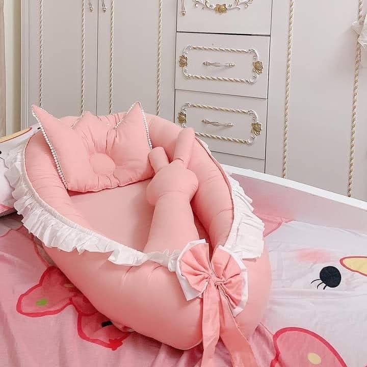 Combo nôi vải, gối lõm, thỏ ôm