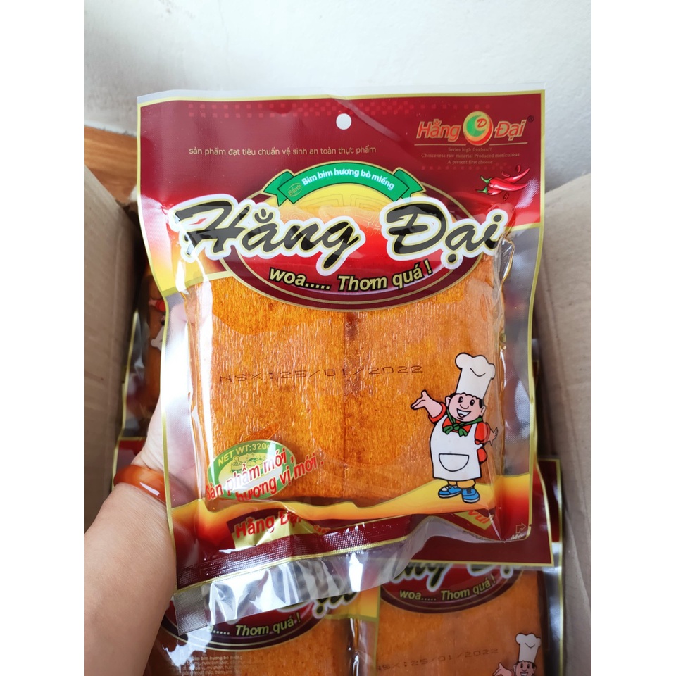 BÒ MIẾNG HẰNG ĐẠI GÓI TO 40 MIẾNG CAY NGON VỊ BÒ THƠM NGON