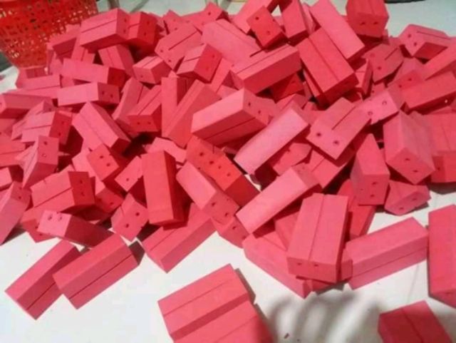 Gạch bằng xốp cho trẻ mầm non loại bé 3.5cmx 5cmx 9cm