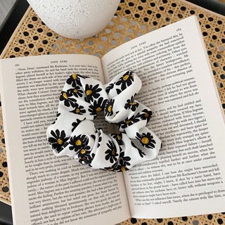 INS Cúc Scrunchies Dây Buộc Tóc Hoa