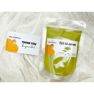 Bột lá neem nguyên chất giảm mụn ngừa thâm nguyên chất 100% June Cosmetics