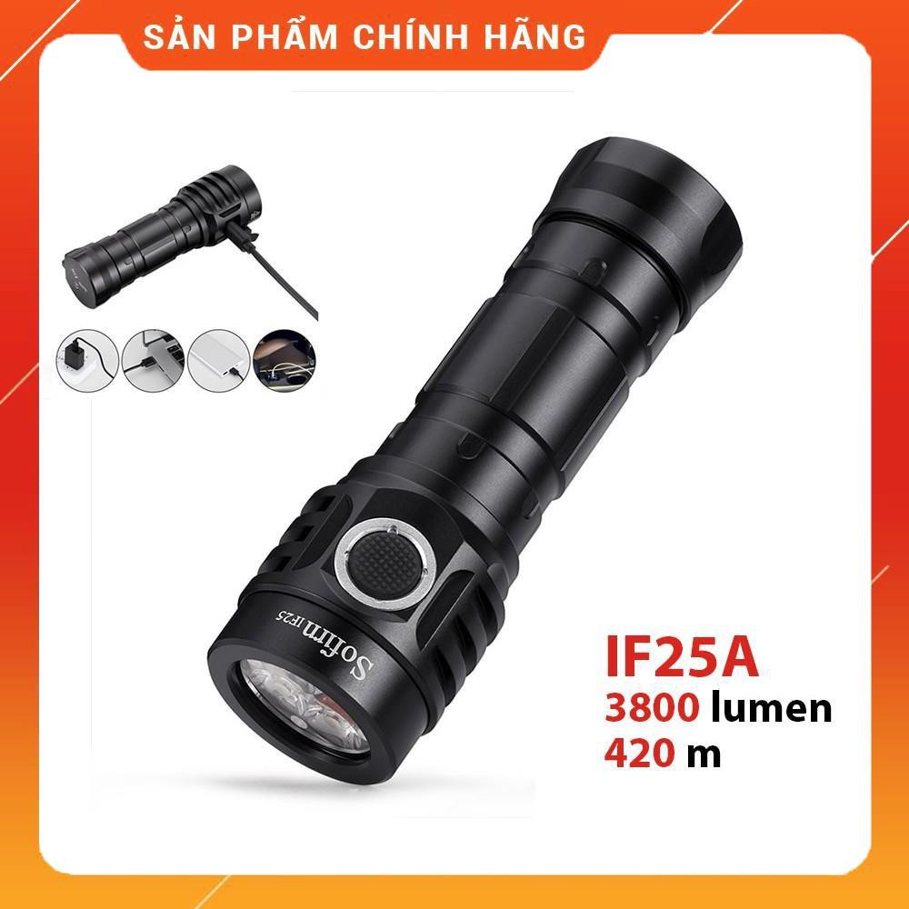 [SÁNG CHÓI LÓA] Đèn pin và đèn sạc SOFIRN IF25A - Sử dụng UI ANDURIL sáng 3800lm xa 420m sạc trên thân pin 21700