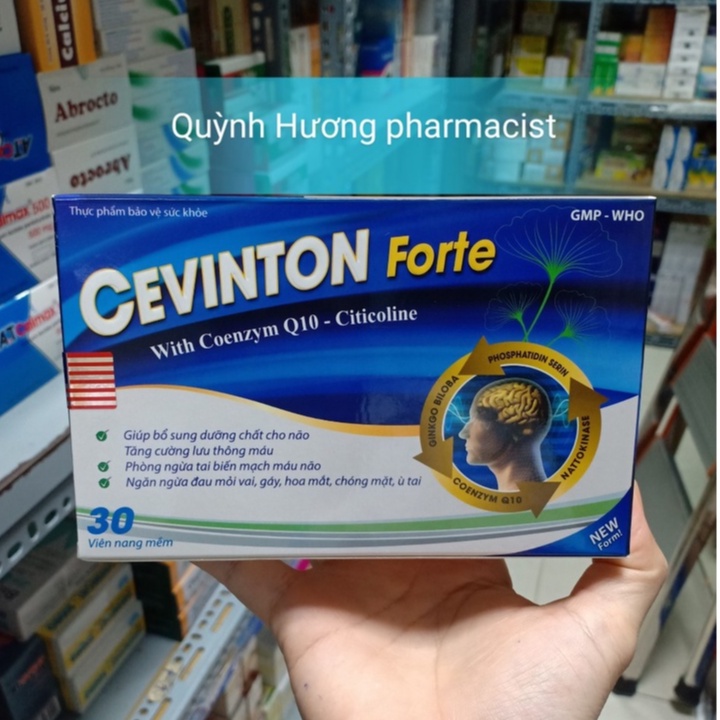 Viên uống CEVINTON Forte hộp 30 viên giúp bổ sung dưỡng chất cho não bộ