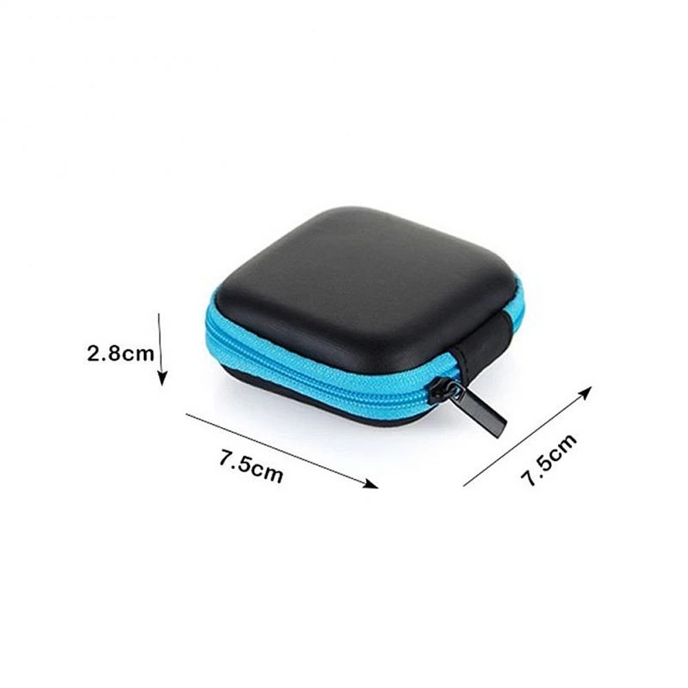 Túi đựng tai nghe/ cáp sạc USB mini chống rơi nhiều màu sắc