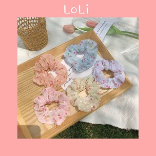 Dây cột tóc, buộc tóc scrunchies xinh xắn