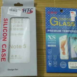 Combo ốp Silicon + kính cường lực Samsung Note 5