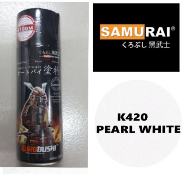 K420-sơn xịt samurai màu trắng ngọc trai- pearl whtie