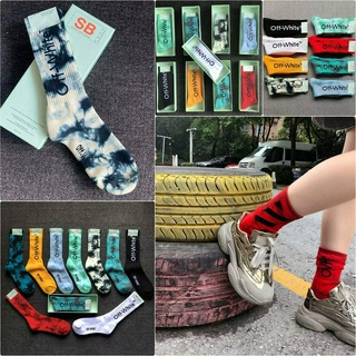 (Full Box) Tất Vớ Cổ Cao Off-White Full 8 Màu