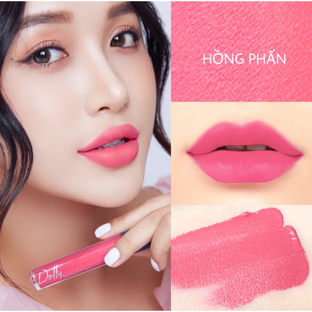 [Hồng Phấn ]Son Cao Cấp Dolly Velvet Lips Blue Classic 2020 Màu Hồng Phấn | BigBuy360 - bigbuy360.vn