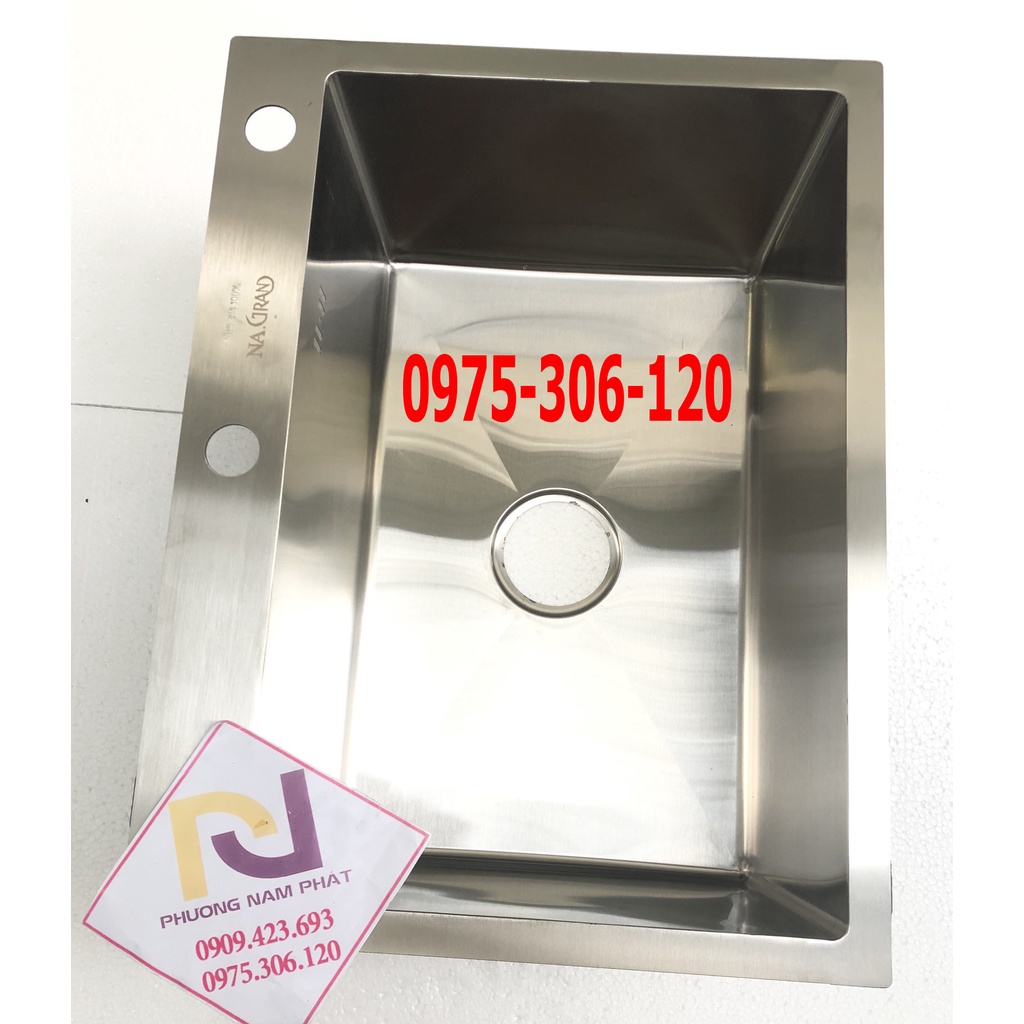 [ĐẦY SỔ LƯỢNG GIÁ SỈ] Chậu Rửa Chén Bát INOX SUS 304 N17 6045 NA.GRAND và Bộ Xả chậu XẢ TO 2 LỚP