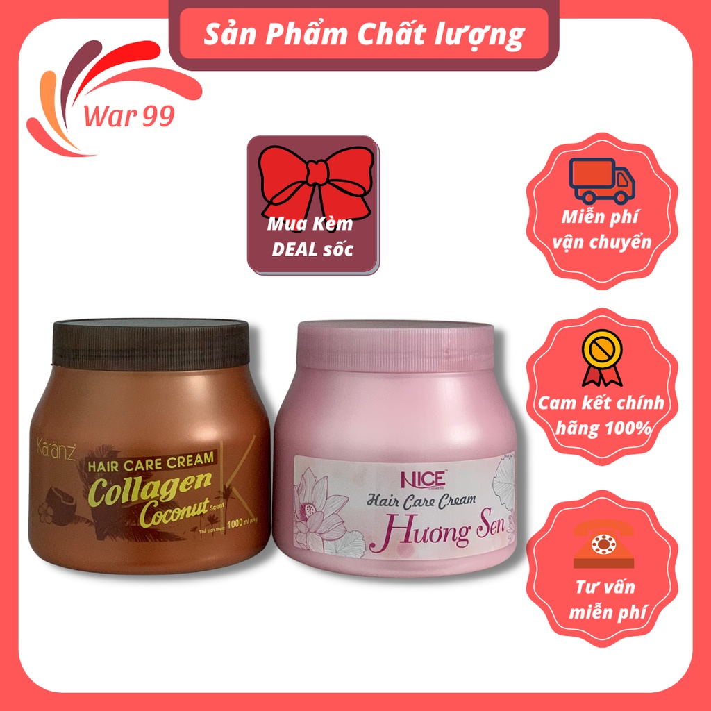 Ủ tóc Karanz Collagen hấp phục hồi dưỡng tóc sâu óng ả mượt mà