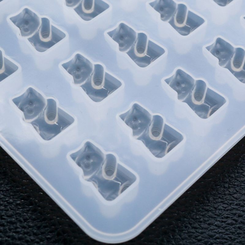 Khuôn Silicone Tạo Hình Làm Mặt vòng cổ / Bông Tai Hình Gấu Diy