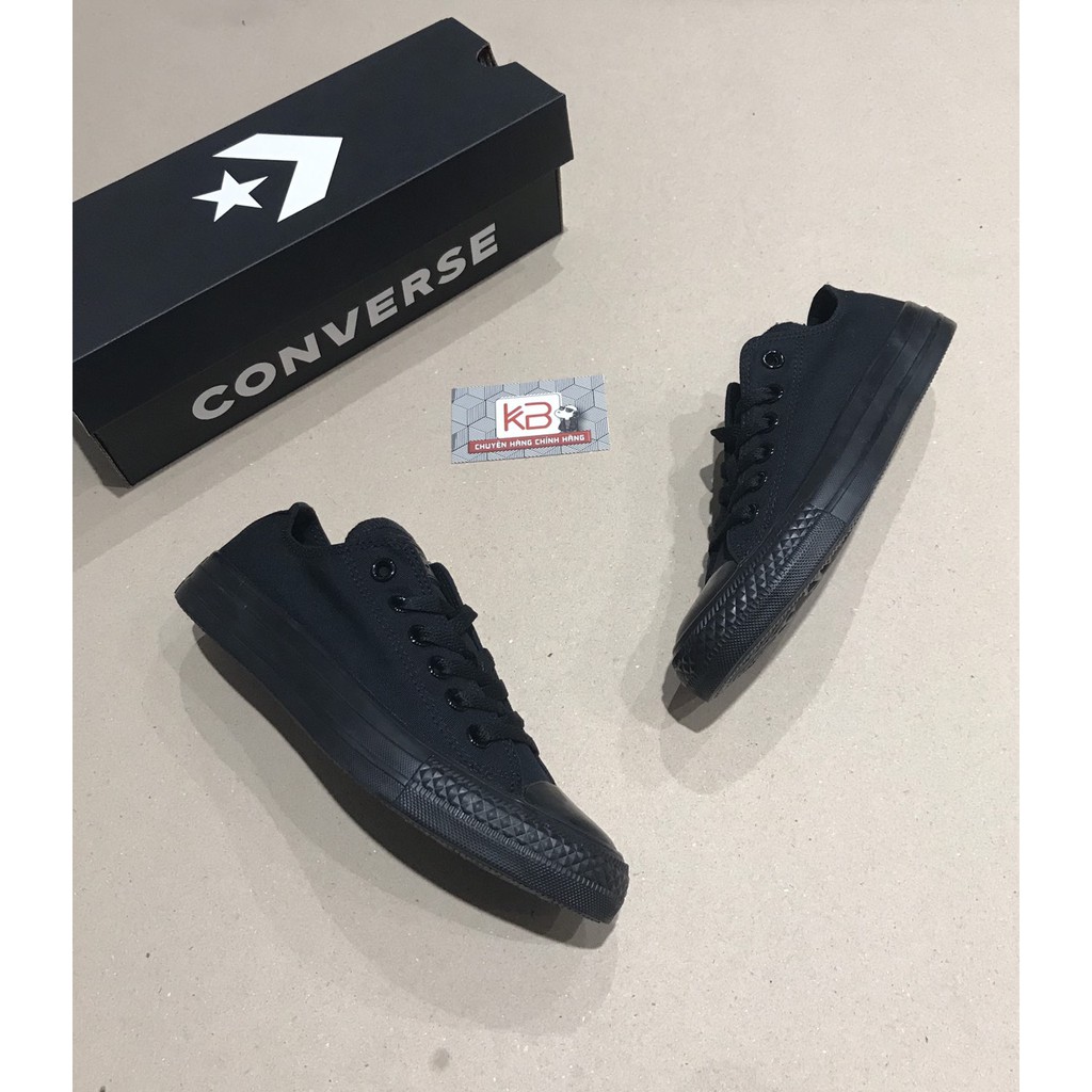 Giày Classic Converse Full Đen Cổ Thấp