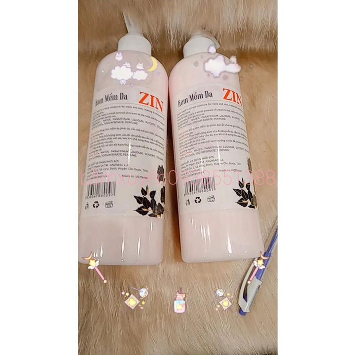 KEM MỀM DA ZIN 500ML tạo độ ẩm cho móng tay và da , làm mềm da khô