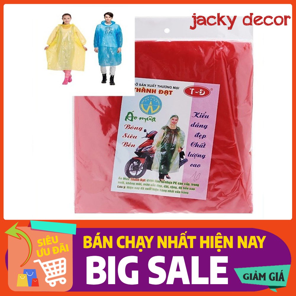 🔥DÀY XỊN🔥Áo mưa nilon LOẠI DÀY SIÊU NHẸ Thành Đạt - HÀNG CAO CẤP