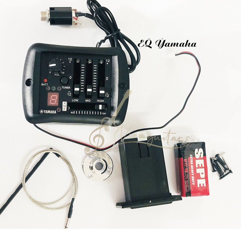 [Mã 99LIFESALE1 giảm 10% đơn 50k] EQ đàn guitar Yamaha - EQ guitar ra loa - tặng kèm full pin và ốc vít