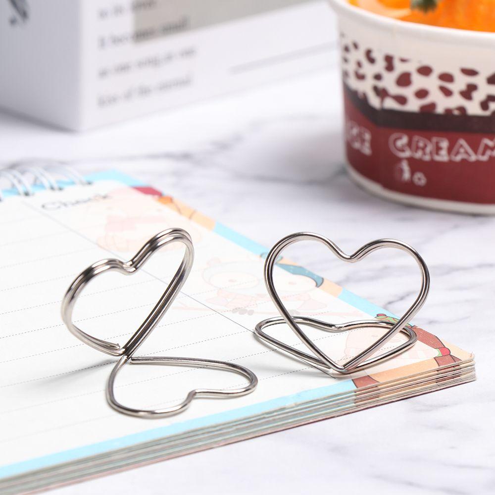 1 Giá Đỡ Kẹp Giấy / Ảnh Để Bàn Bằng Kim Loại Lãng Mạn Trang Trí Tiệc Cưới