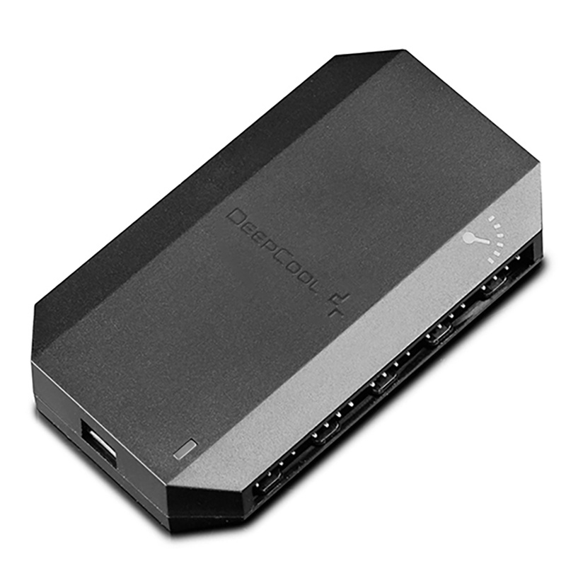 Cáp Chia Cổng Quạt Tản Nhiệt Deepcool FH-10 1 Sang 10 4pin PWM Có Đèn LED