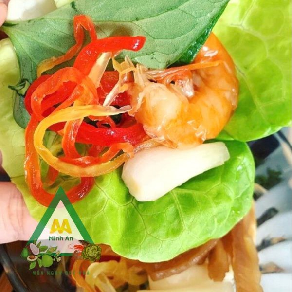 Mắm tép đu đủ nhà mẹ Thấm