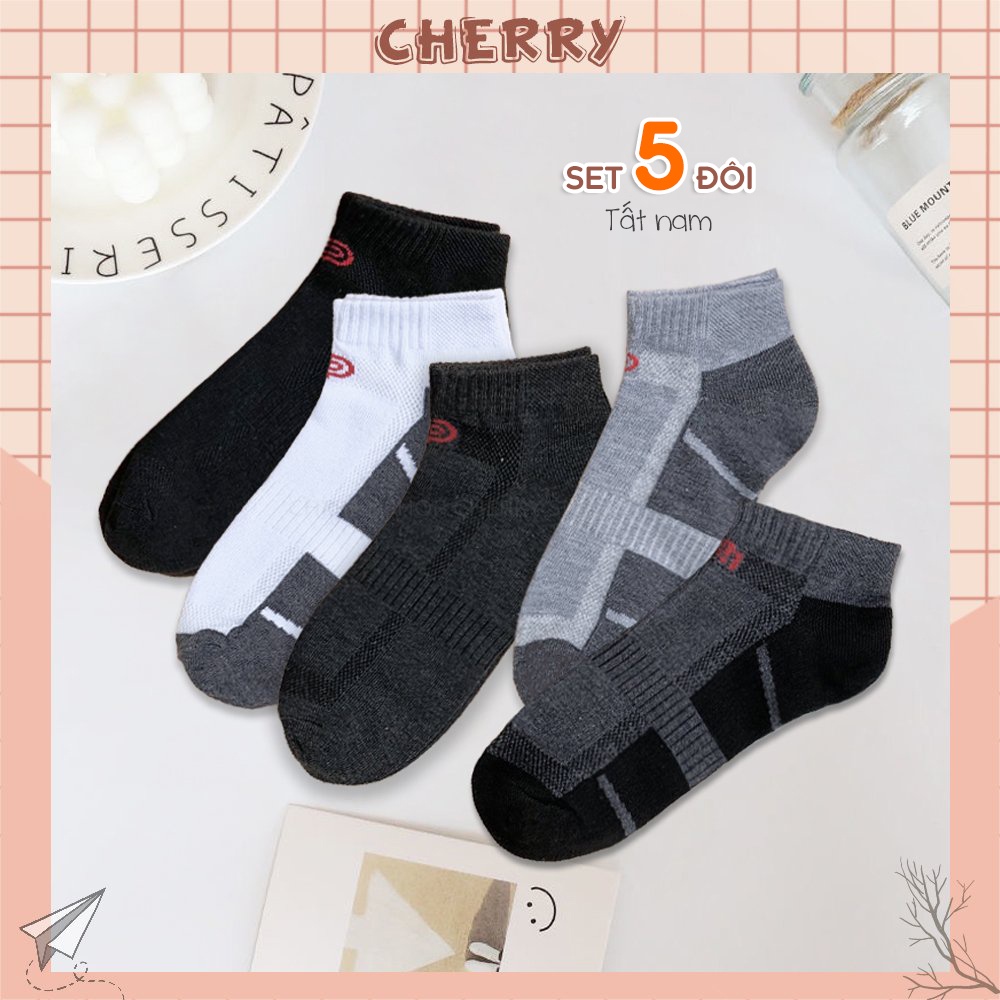 Tất cổ ngắn nam công sở chất liệu vải giày chống hôi chân co giãn bốn chiều - Cherry Shop