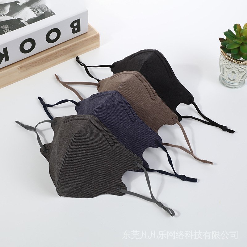 Khẩu Trang cotton 3 Lớp Chống Sương Mù Chống Bụi Thoáng Khí Có Thể Tái Sử Dụng H3UL