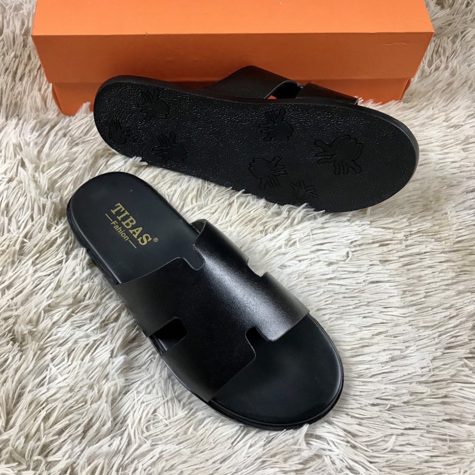 (Top Bán Chạy) Dép Quai Ngang⚡️Free Ship⚡️ Dép Da Thật 100% - Bảo Hành 12 Tháng