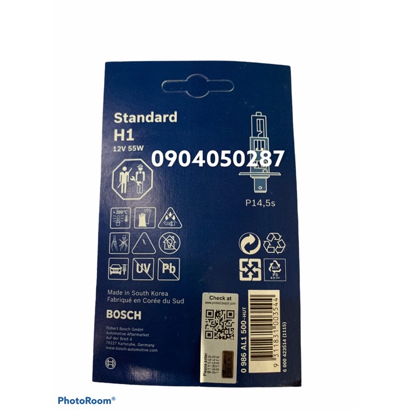 Bóng đèn H1 12V Bosch cho xe ô tô