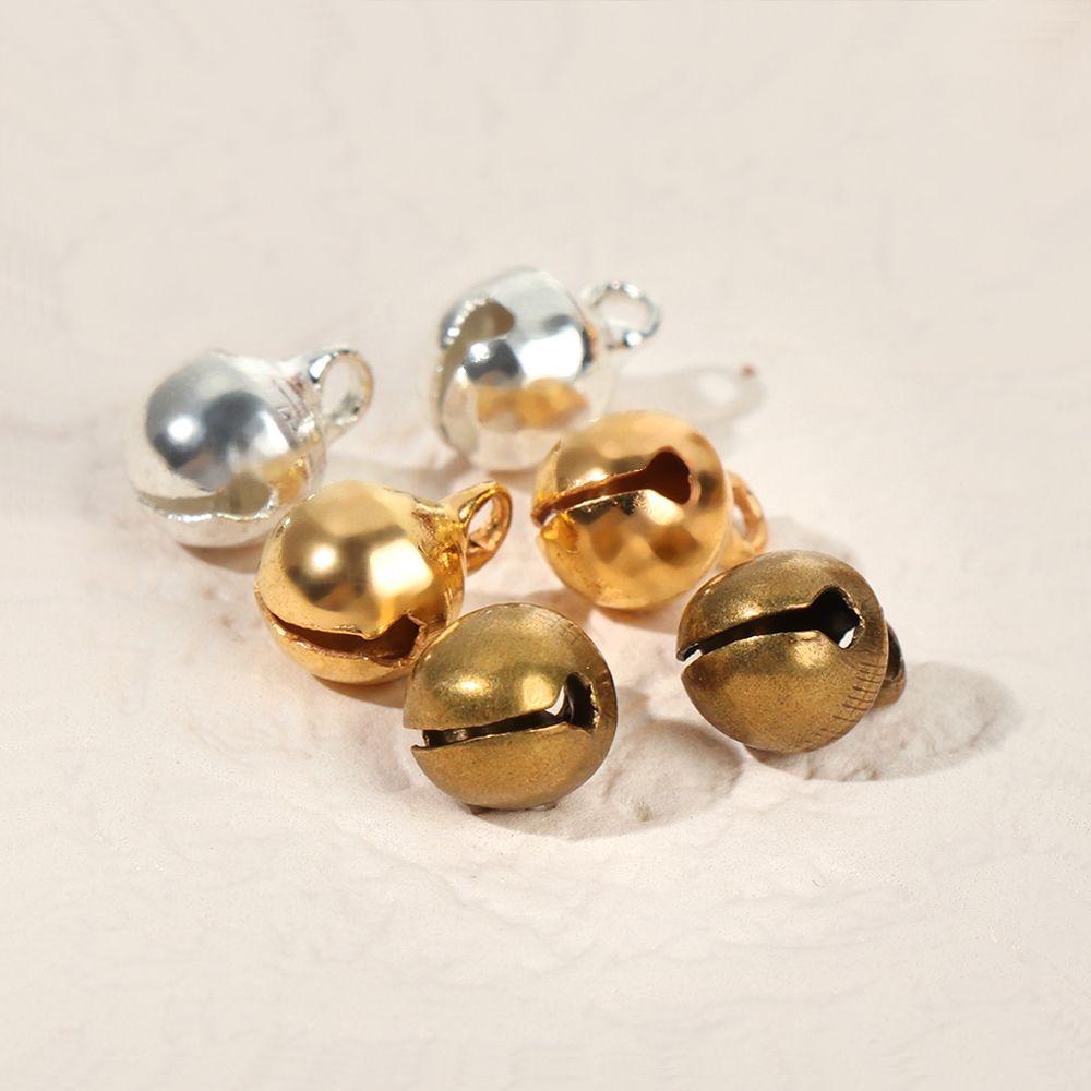 BEBETTERM Set 50 Chuông Nhỏ Màu Vàng / Bạc / Nâu Dùng Để Trang Trí Búp Bê