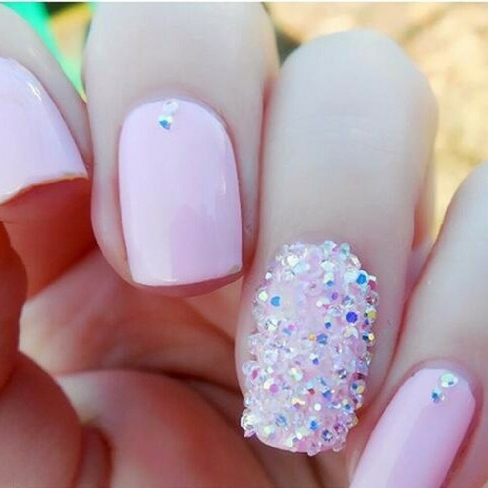 [Hàng mới về] Túi gồm 1000 hạt đá 3D lấp lánh trang trí cho móng tay