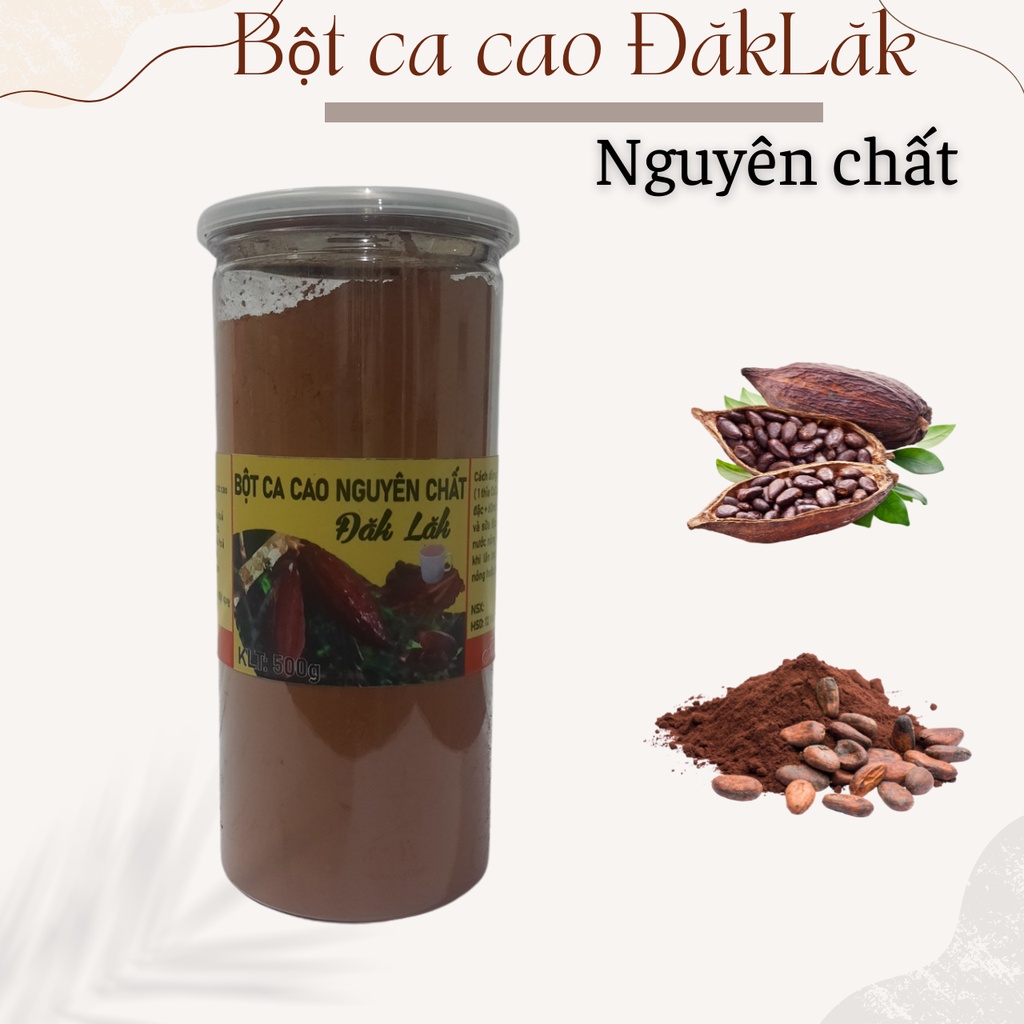 500g Bột cacao nguyên chất ĐăcLăk