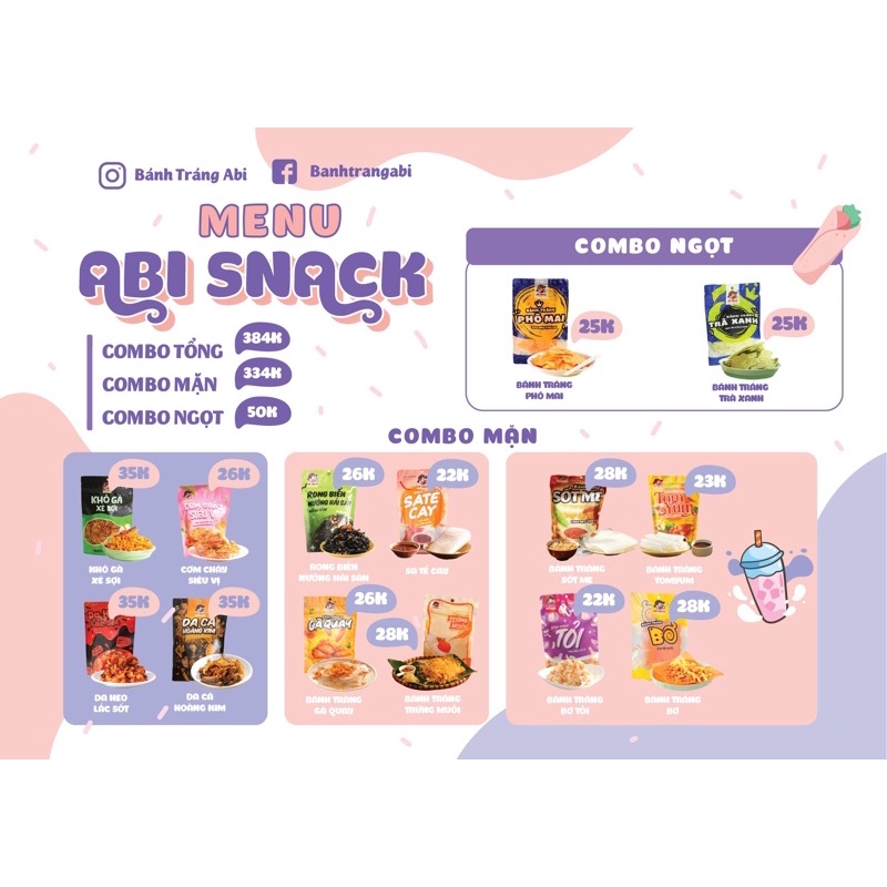Combo full bánh tráng abi