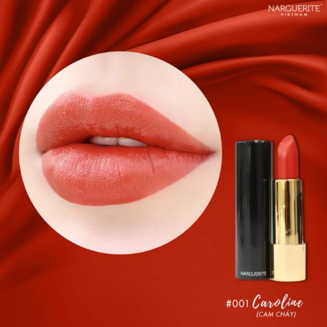 SON THỎI LÌ MÀU CAM CHÁY 01 CAROLINE LIPSTICK ( 4.2gr)