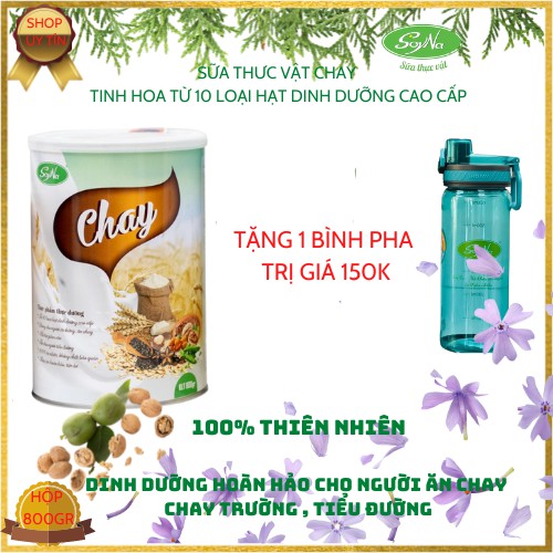 Sữa thực vật Chay - Từ 10 loại hạt cao cấp - Dùng cho người ăn Chay ,giảm cân ,tiểu đường ,mỡ máu ... ( Hộp 800gr )