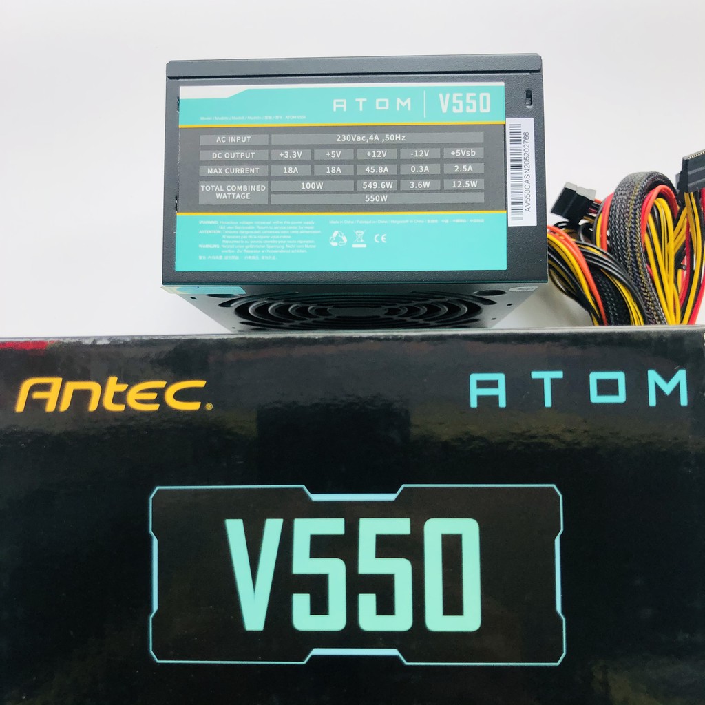 NGUỒN MÁY TÍNH ANTEC ATOM V550 550W-STANDARD - Hàng Chính Hãng