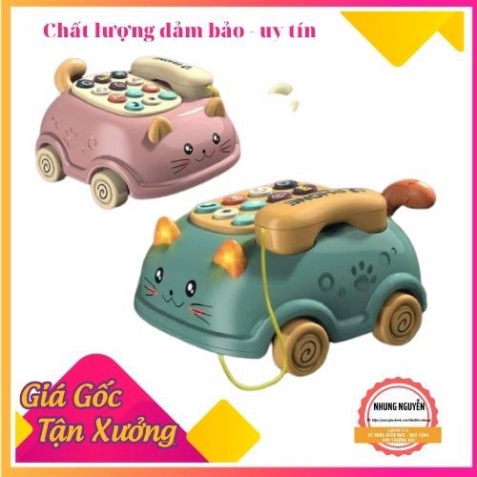 Điện Thoại Ô TÔ Cho Bé Với 15 Chức Năng lớn, tích Hợp 64 Bài Hát, Âm Thanh Của Các Chủ Đề - chạy bằng pin