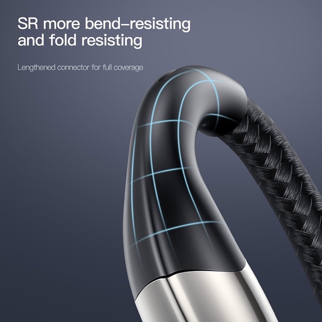 Cáp sạc iphone báo đèn 1m-2m,dây sạc lighning baseus chống gẫy,đứt bọc dù chính hãng