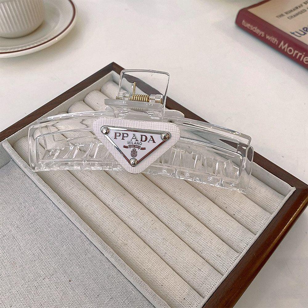 Kẹp Tóc Móng Vuốt Hình Học Cá Mập Tam Giác Kiểu Pháp Cổ Điển VANES1 Cho Nữ