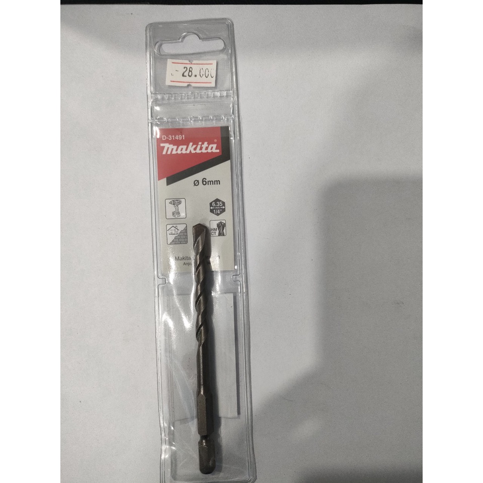 CHÍNH HÃNG - Mũi khoan bê tông chuôi lục giác Makita D-31479  D-31491  D-31500