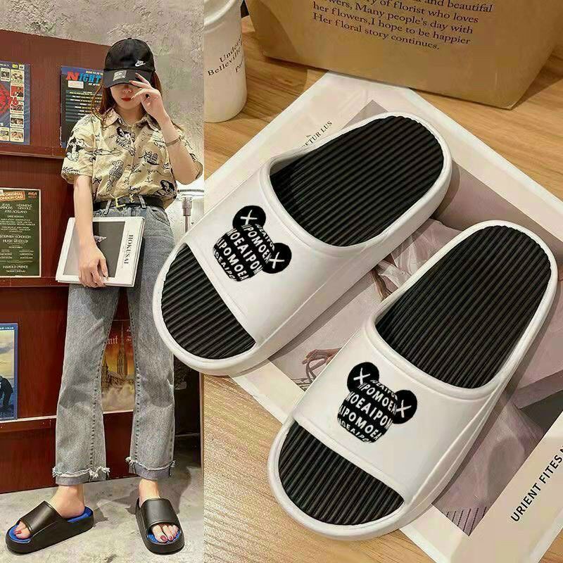 Dép Bản Nhựa Tai Thỏ Đế Bánh Mì 5 Phân Hàng Quảng Châu Siêu Đẹp