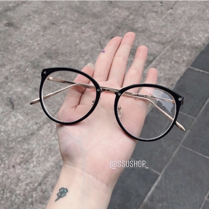 Kính mắt tròn SALE Gọng kính cận -nữ kim loại kiểu dáng thời trang Ulzzang Hàn Quốc hot trend KM8