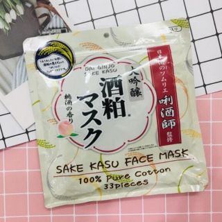 Mặt nạ bã rượu sake kasu 33 miếng của nhật