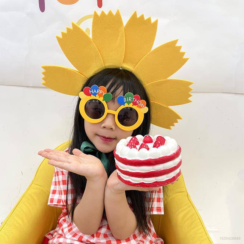 Băng đô hình hoa hướng dương phong cách Hàn Quốc đáng yêu cho bé gái