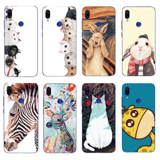 Ốp điện thoại TPU hoạ tiết thỏ dành cho điện thoại Xiaomi Redmi 7 S2/Note 7 6 5 Pro