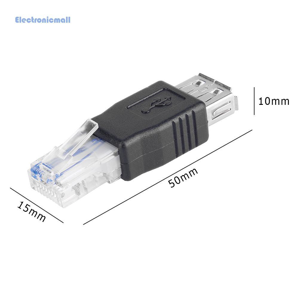 Đầu chuyển đổi cổng kết nối mạng LAN RJ45 sang ổ cắm USB