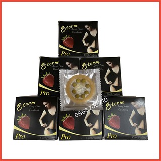 Bộ 6 Bao cao su Storm Pro 8 bi